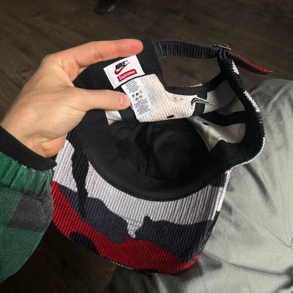 SS22 Supreme X Nike 6 Panel Cord Corduroy Baseball Hat Cap - Picture 7 of 8